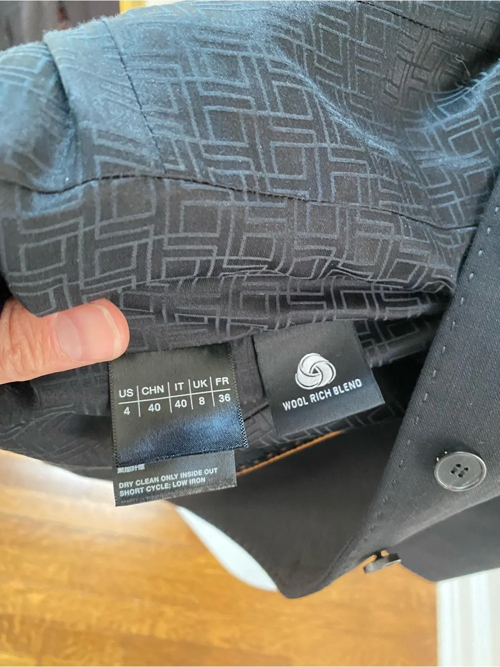 Lafayette 148 New York Black Fitted Button-Front Jacket